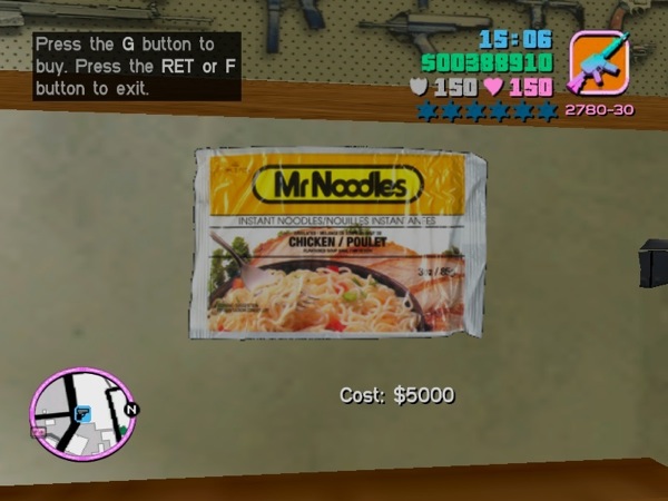 grand theft noodles